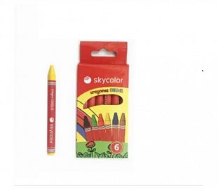 CRAYON DE CERA SKYCOLOR CHIQUIS CJ X6
